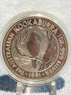 Kookaburra 1991, 1 oz .999 zilver (2-1), Ophalen of Verzenden, Zilver