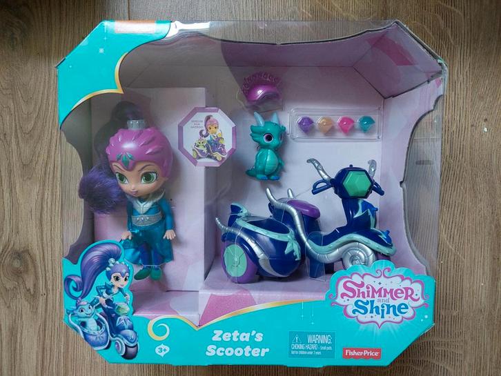 Shimmer and Shine speelset Zeta & Nazboo Zeta's Scooter set, Verzamelen, Poppetjes en Figuurtjes, Nieuw, Ophalen of Verzenden