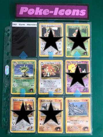 1995-1998 WOTC Gym Heroes (132 set) beschikbaar voor biedingen