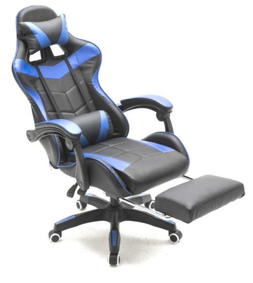 Gamestoel met voetsteun Cyclone tieners - bureaustoel, Huis en Inrichting, Bureaustoelen, Nieuw, Bureaustoel, Zwart, Ergonomisch