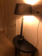Zwarte schemerlamp met TIN, merk kullman Culemborg (foto), Huis en Inrichting, Lampen | Vloerlampen, Ophalen of Verzenden, Zo goed als nieuw