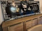 Modern Schilderij - 500 Dollar Biljet Kunst, Antiek en Kunst, Ophalen