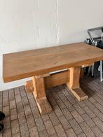 Volle eiken houten tafel, Ophalen of Verzenden, Zo goed als nieuw, Rechthoekig, 50 tot 100 cm