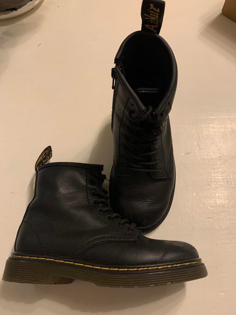 Dr Martens Leren boots AirWait maat 27 zwart., Ophalen of Verzenden, Zo goed als nieuw, Jongen of Meisje, Laarzen