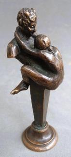 Om 1900 Bronzen Beeld Sculptuur Naakt Nimf en Faun Erotiek, Antiek en Kunst, Ophalen of Verzenden, Brons