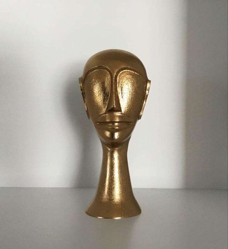 Goudkleurige Sculptuur / Ornament, Huis en Inrichting, Woonaccessoires | Overige, Ophalen of Verzenden
