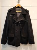 STOERE WOLLEN HEREN JAS, (zwart/L), Ophalen of Verzenden, Zo goed als nieuw, Maat 56/58 (XL), Zwart