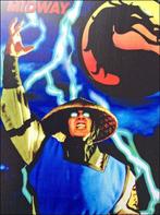 MORTAL KOMBAT 2 METALEN Wandbord retro arcade poster, 1 speler, Verzenden, Nieuw, Vanaf 12 jaar
