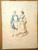 Prent Crémier & Crémière - Melkboer, Antiek en Kunst, Kunst | Litho's en Zeefdrukken, Ophalen of Verzenden