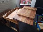 Houten schoolbankje, Huis en Inrichting, Bureaus, Ophalen, Zo goed als nieuw, Bureau