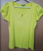 Prachtig geel shirt M met ronde hals en splitje, Maat 38/40 (M), Geel, Ophalen of Verzenden, Korte mouw
