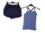 Leuk blauw WE shortje met elastische taille maat 158-164., Broek, Zo goed als nieuw, WE Fashion, Verzenden