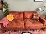 Cognac 2-zitsbank, Ophalen, Gebruikt, Tweepersoons, 75 tot 100 cm