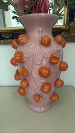 Pink orange vase, Ophalen of Verzenden