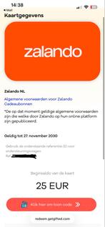 Zalando cadeaukaart, Tickets en Kaartjes, Eén persoon, Cadeaubon, Warenhuis- of Winkelbon