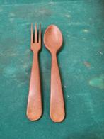 bestek van teakhout lepel en vork, Ophalen of Verzenden, 'T Olde Gre-j, Info@toldegrej.nl, Endepoelstraat 20f Didam