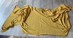 Vintage mosterdgeel zijde sjaal doek coupon stof omslagdoek, Hobby en Vrije tijd, Stoffen en Lappen, Geel, 200 cm of meer, Ophalen of Verzenden