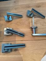Rvs deurklinken met zwart accent, Ophalen of Verzenden, Gebruikt, Klink of Kruk
