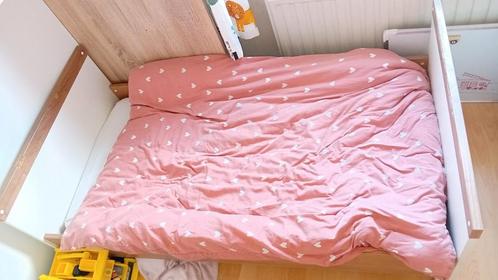 Peuterbed/ meegroeibed, Kinderen en Baby's, Kinderkamer | Bedden, Gebruikt, 140 tot 160 cm, 70 tot 85 cm, Lattenbodem, Matras