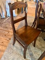 6 stuks antieke vlaamse eetkamer stoelen, boederij stijl, Ophalen