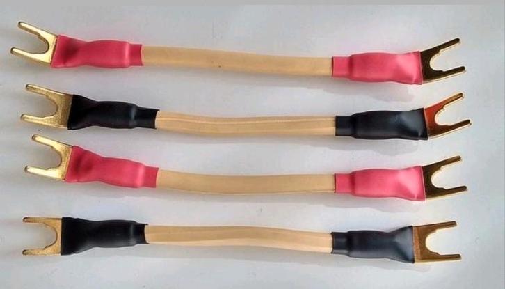 Van den Hul CS 122 jumpers, bruggetjes, Audio, Tv en Foto, Audiokabels en Televisiekabels, Zo goed als nieuw, Luidsprekerkabel