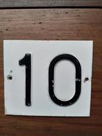 Retro huisnummer plaatje, Ophalen of Verzenden, Gebruikt
