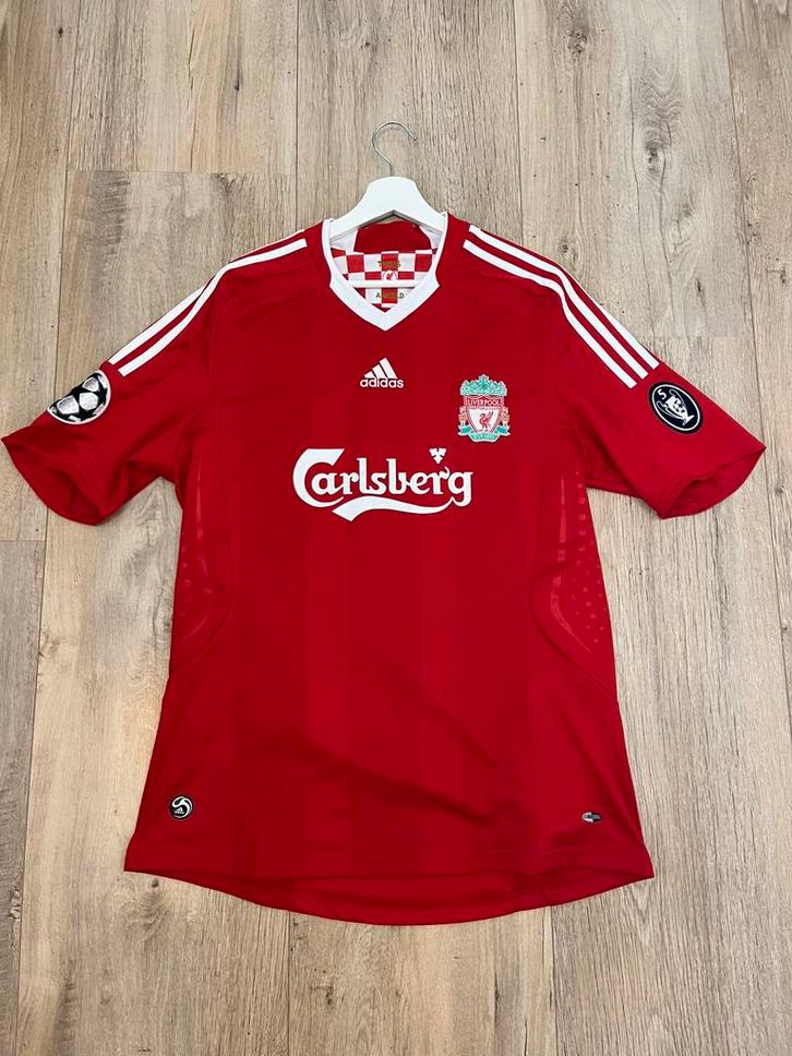 Liverpool 2008/10 thuisshirt Torres #9 L, Kleding | Heren, Sportkleding, Zo goed als nieuw, Voetbal, Maat 52/54 (L), Rood, Ophalen of Verzenden