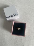 Pandora Ring Dubbele Band met Hart, Met kristal, 18 tot 19, Gebruikt, Verzenden