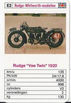 M18 motorkaartje rudge vee twin 1920 ( e2 ), Ophalen of Verzenden, Zo goed als nieuw, Motoren