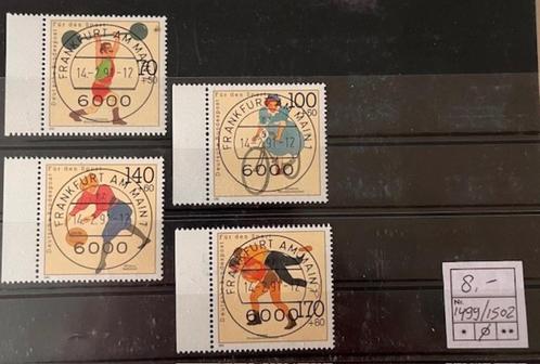 Bund 1499  t/m 1502 Gestempeld met tab Links., Postzegels en Munten, Postzegels | Europa | Duitsland, Gestempeld, BRD, Ophalen of Verzenden