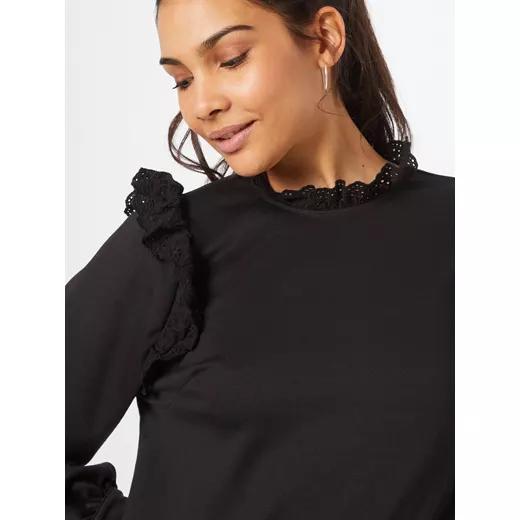 Sissy boy zwarte sweater met opstaand kraagje in broderie, Kleding | Dames, Truien en Vesten, Zo goed als nieuw, Maat 42/44 (L)