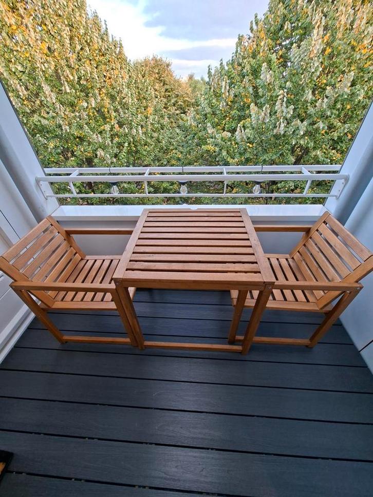 IKEA NÄMMARÖ Tuinset - 2 stoelen + tafel, Tuin en Terras, Tuinsets en Loungesets, Gebruikt, 2 zitplaatsen, Ophalen