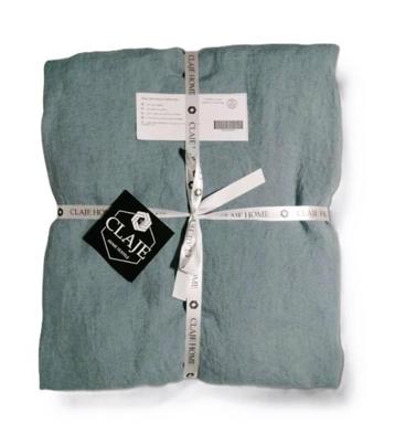 100% linnen hoeslaken 180x200 Rafblauw beschikbaar voor biedingen