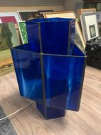 Glas in lood lamp gesigneerd 1987, Ophalen of Verzenden, Glas, Minder dan 50 cm