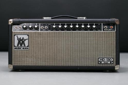 Music Man HD 130 (Leo Fender) vintage amp top met EHX buizen, Muziek en Instrumenten, Versterkers | Bas en Gitaar, Gebruikt, Gitaar