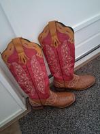 Leren cowboy laarzen, Kleding | Dames, Schoenen, Hoge laarzen, Bruin, Ophalen of Verzenden, Zo goed als nieuw