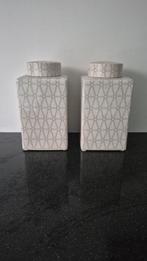 2 Voorraadpotten met Deksel - 26 cm, Overige materialen, Minder dan 50 cm, Minder dan 50 cm, Ophalen of Verzenden
