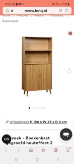 Boekenkast met schuifdeuren, Huis en Inrichting, Kasten | Boekenkasten, Ophalen, Nieuw, 25 tot 50 cm