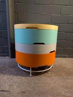 Vintage bijzettafel, nachtkastje ikea, Huis en Inrichting, Minder dan 55 cm, Retro-vintage, Rond, Zo goed als nieuw