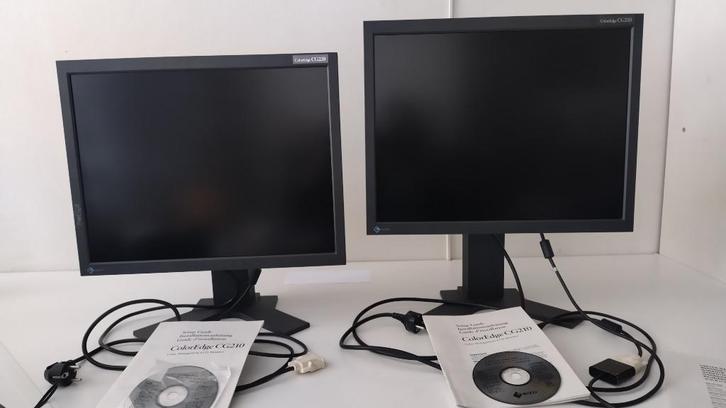 Eizo ColorEdge CG210 monitor 2 stuks, Computers en Software, Monitoren, Zo goed als nieuw, 60 Hz of minder, DVI, USB-C, Kantelbaar