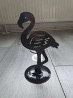 Theelichthouder flamingo nieuwstaat, Zwart, Ophalen of Verzenden, Zo goed als nieuw, Metaal