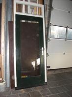 Deurkozijn met bovenlicht in spouwglas driepuntsluiting, Doe-het-zelf en Verbouw, Ophalen, 80 tot 100 cm, Nieuw, Buitendeur