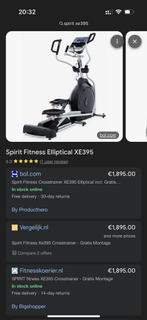 Niet werkende crosstrainer Spirit XE 395 / oud ijzer ?, Ophalen, Benen, Gebruikt, Crosstrainer
