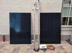 Twee zonnepanelen (410W per stuk) met omvormer, Ophalen, Zo goed als nieuw, Compleet systeem