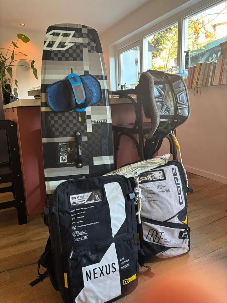 Kite set package deal: Core & North, Watersport en Boten, Kitesurfen, Gebruikt, Kitesurf-set, 10 m², Twintip, Ophalen of Verzenden