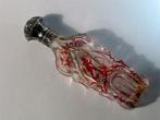 Parfumflacon fles antiek glas met zilver 1845. 1678, Ophalen of Verzenden