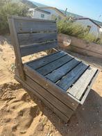 2 tuinstoelen steigerhout, Tuin en Terras, Ophalen, Gebruikt, Hout