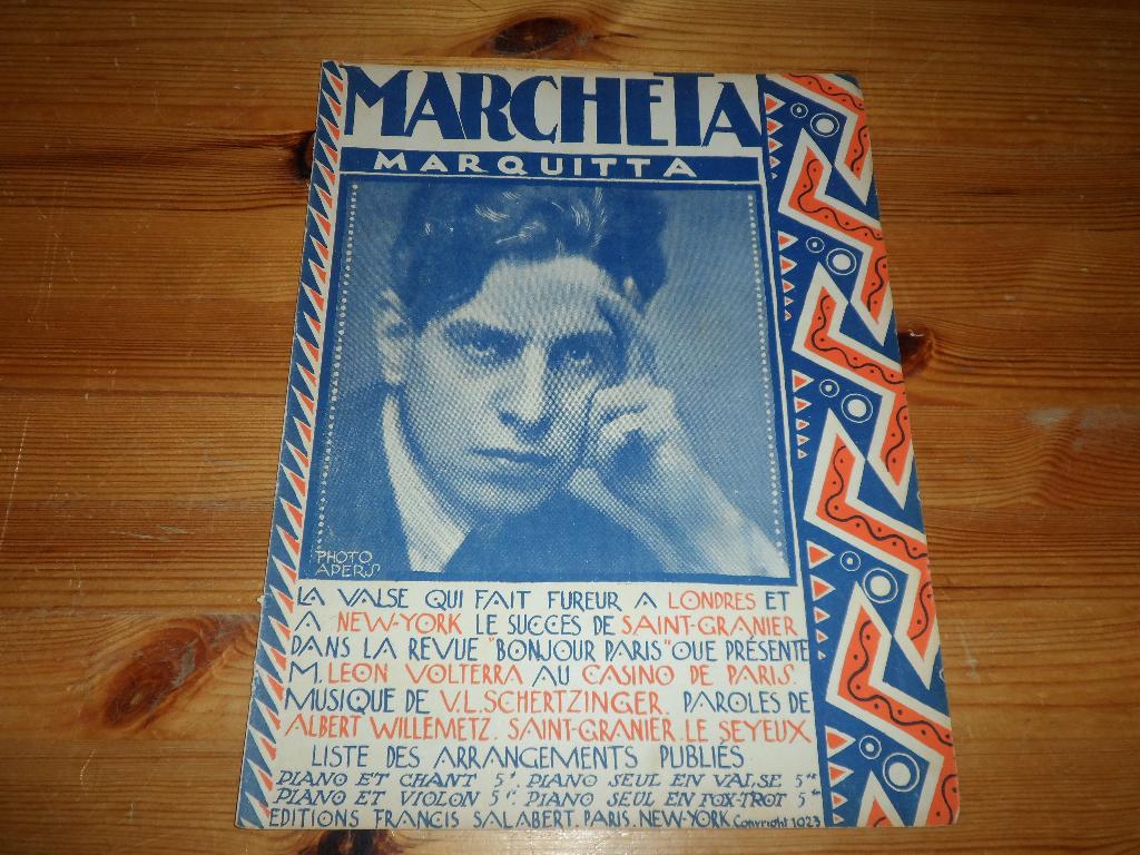Marcheta - schertzinger / willemetz / graniers, Zang, Gebruikt, Ophalen of Verzenden, Artiest of Componist