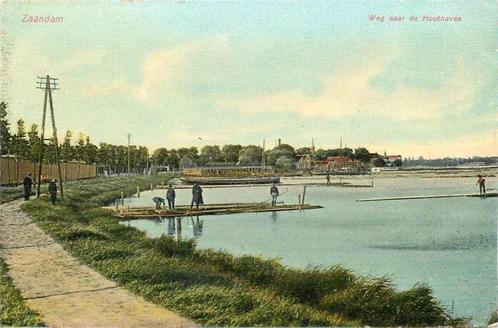 (377-386-027) Zaandam Weg naar de Houthaven, Verzamelen, Ansichtkaarten | Nederland, Noord-Holland, Verzenden