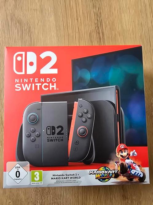 Nintendo Switch 2 + Mario Kart World (Geen Code) MET GARANTI, Spelcomputers en Games, Spelcomputers | Nintendo Switch, Nieuw, Switch Original